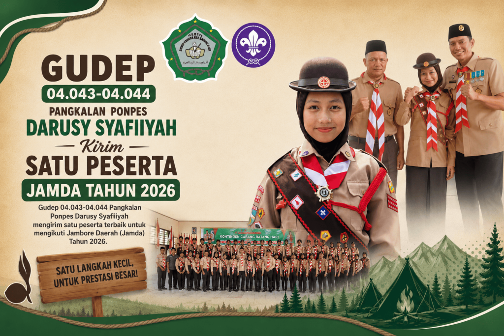 Gudep 04.043–04.044 Pangkalan Pondok Pesantren Darusy Syafiiyah Kirim Satu Peserta pada Jambore Daerah Tahun 2026