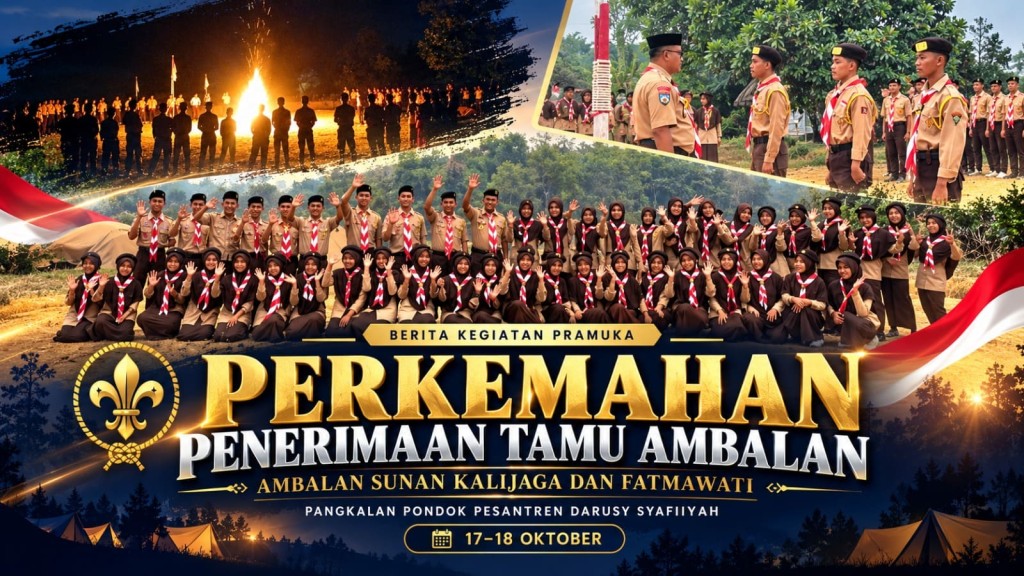 Darusy Syafiiyah Gelar Perkemahan Penerimaan Tamu Ambalan, Perkuat Karakter Generasi Muda