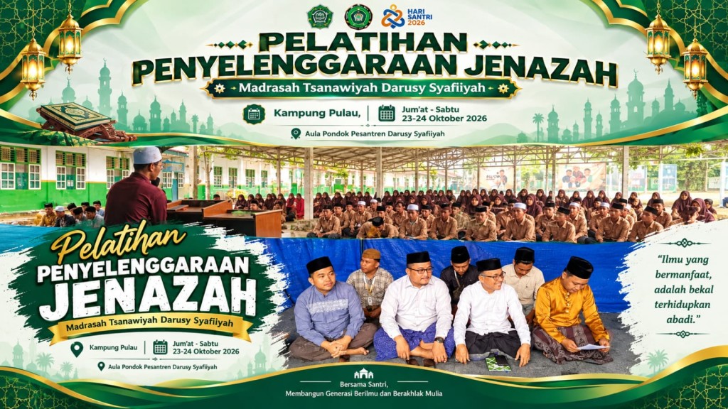 Semarak Pekan Hari Santri 2026, MTs Darusy Syafiiyah Gelar Pelatihan Penyelenggaraan Jenazah